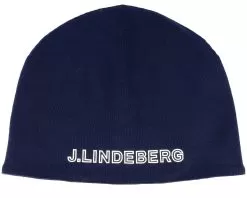 Logo Merino Windbreaker Navy Beanie - J.Lindeberg