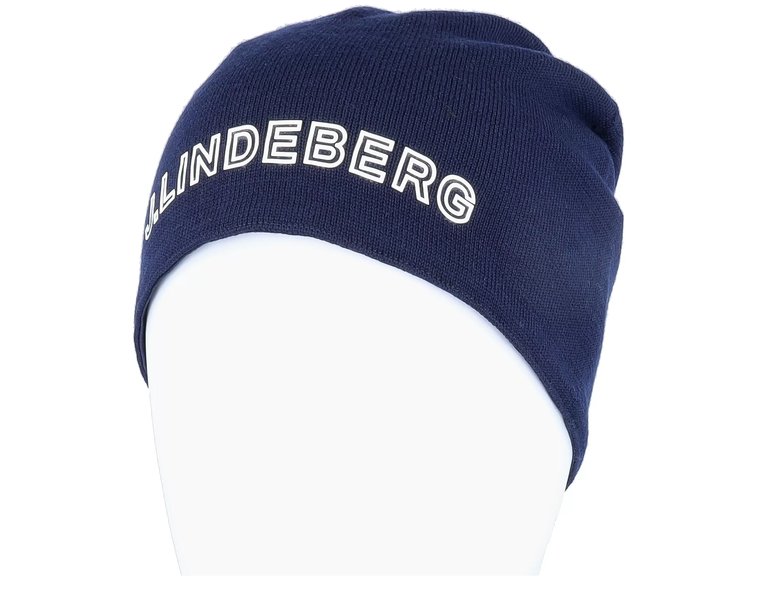 Logo Merino Windbreaker Navy Beanie - J.Lindeberg 3 Logo Merino Windbreaker Navy Beanie - J.Lindeberg - Image 3