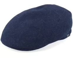 Ivy Modern Cap Blue Melange Flat Cap - Wigéns