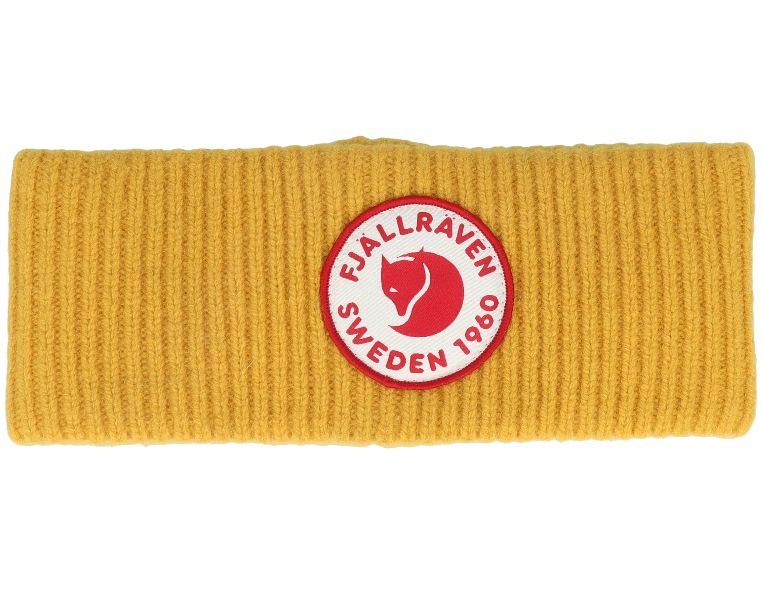 FJÄLLRÄVEN 1960 Logo Mustard Yellow Headband - Fjällräven 1 FJÄLLRÄVEN 1960 Logo Mustard Yellow Headband - Fjällräven