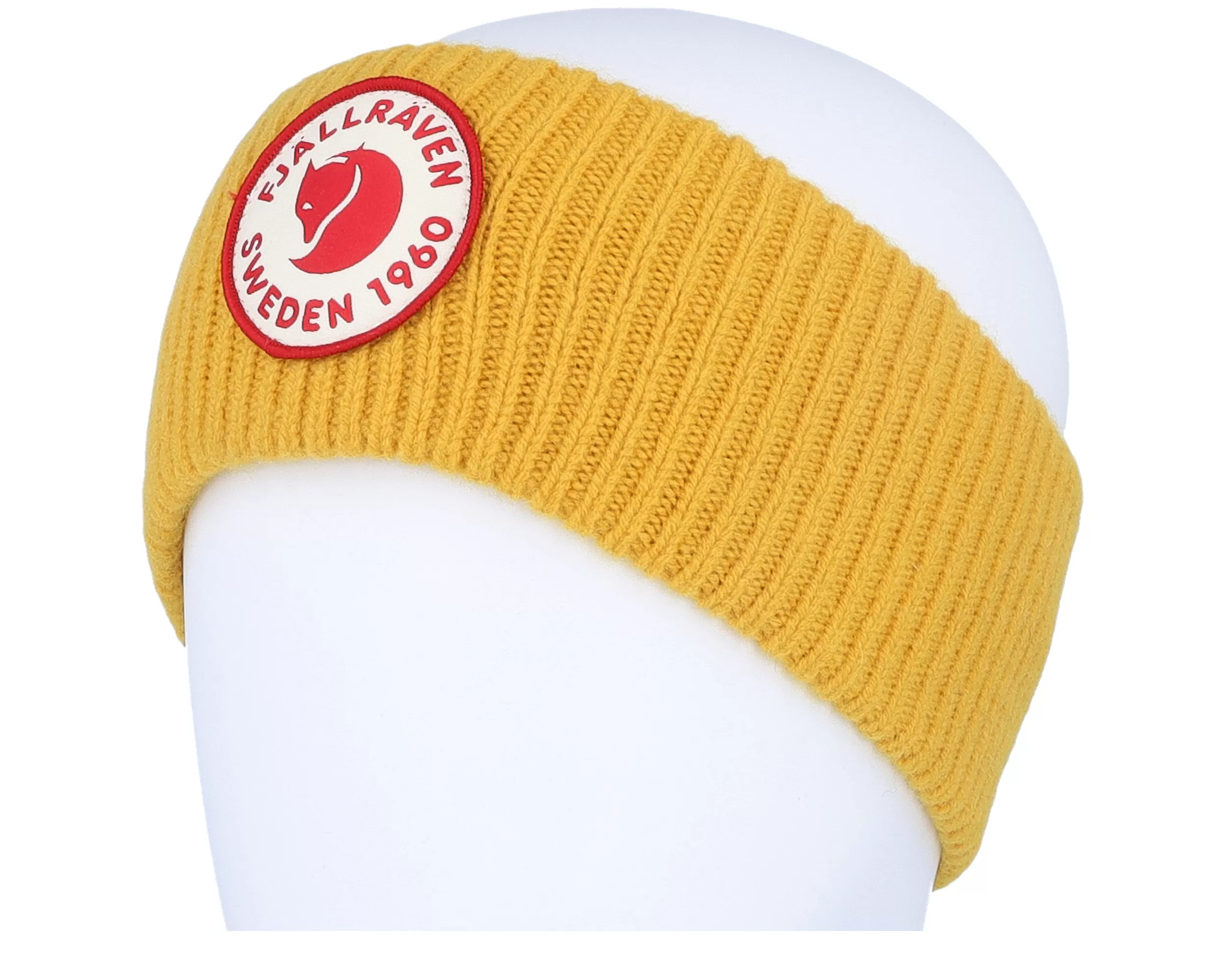 FJÄLLRÄVEN 1960 Logo Mustard Yellow Headband - Fjällräven 3 FJÄLLRÄVEN 1960 Logo Mustard Yellow Headband - Fjällräven - Image 3