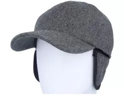 Baseball Classic Cap Grey Melange Earflap - Wigéns -Fashion Hat Online 7325590788101 7