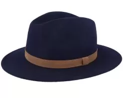 Bosco Hat Navy Fedora - Wigéns