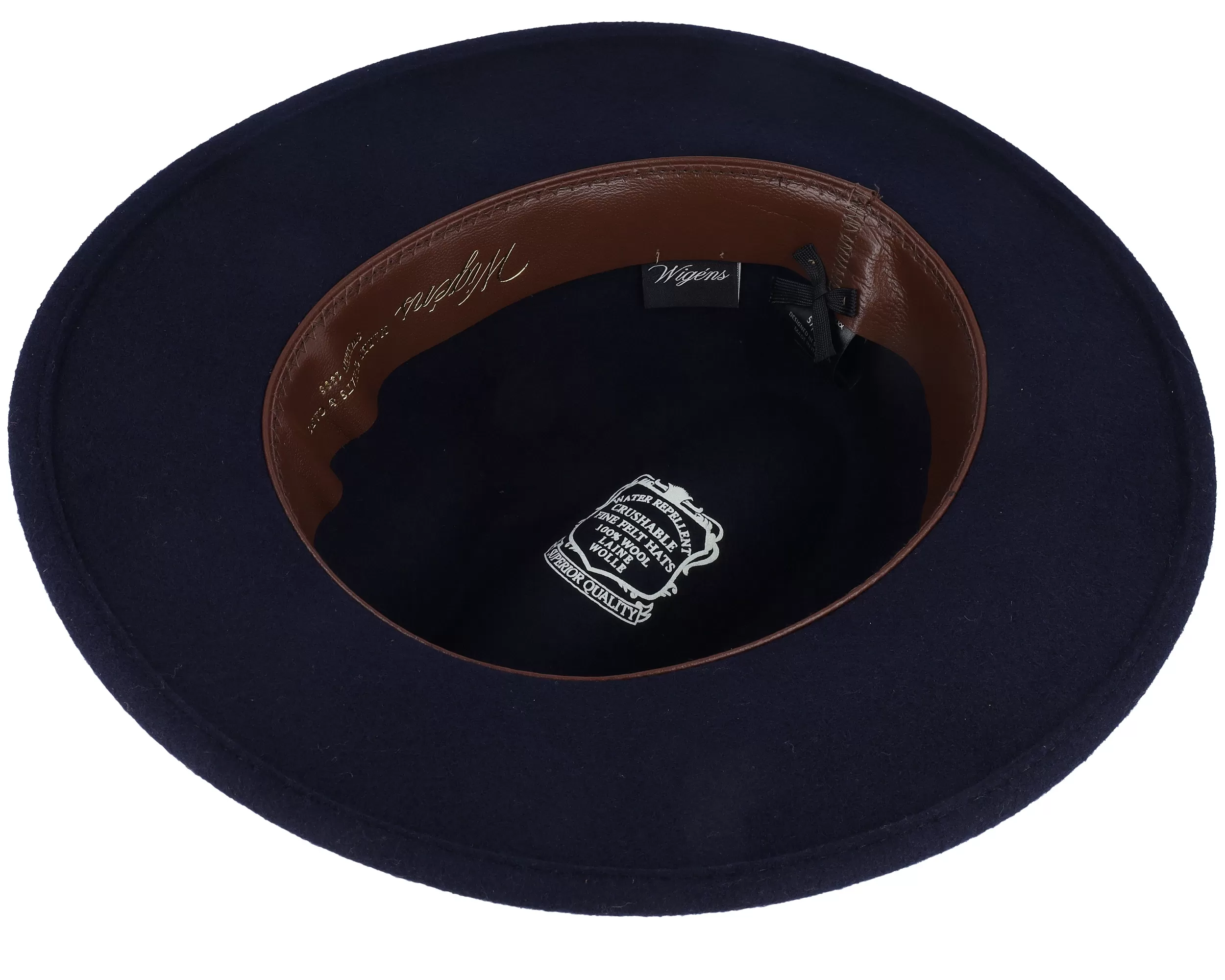 Bosco Hat Navy Fedora - Wigéns 4 Bosco Hat Navy Fedora - Wigéns - Image 4