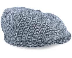 Alan Sr. Harris Tweed Black/Grey Flat Cap - CTH Ericson -Fashion Hat Online 7330083017477 3
