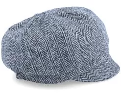 Regina Sr. Harris Tweed Black/Grey Flat Cap - CTH Ericson -Fashion Hat Online 7330083018979 3
