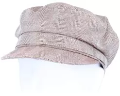 Madde Linen Brown Vega Cap - CTH Ericson -Fashion Hat Online 7330083023928 4