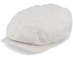 Lucas Linen Natural Flat Cap - CTH Ericson