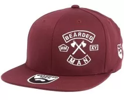 MC Patch Maroon Fitted - Bearded Man