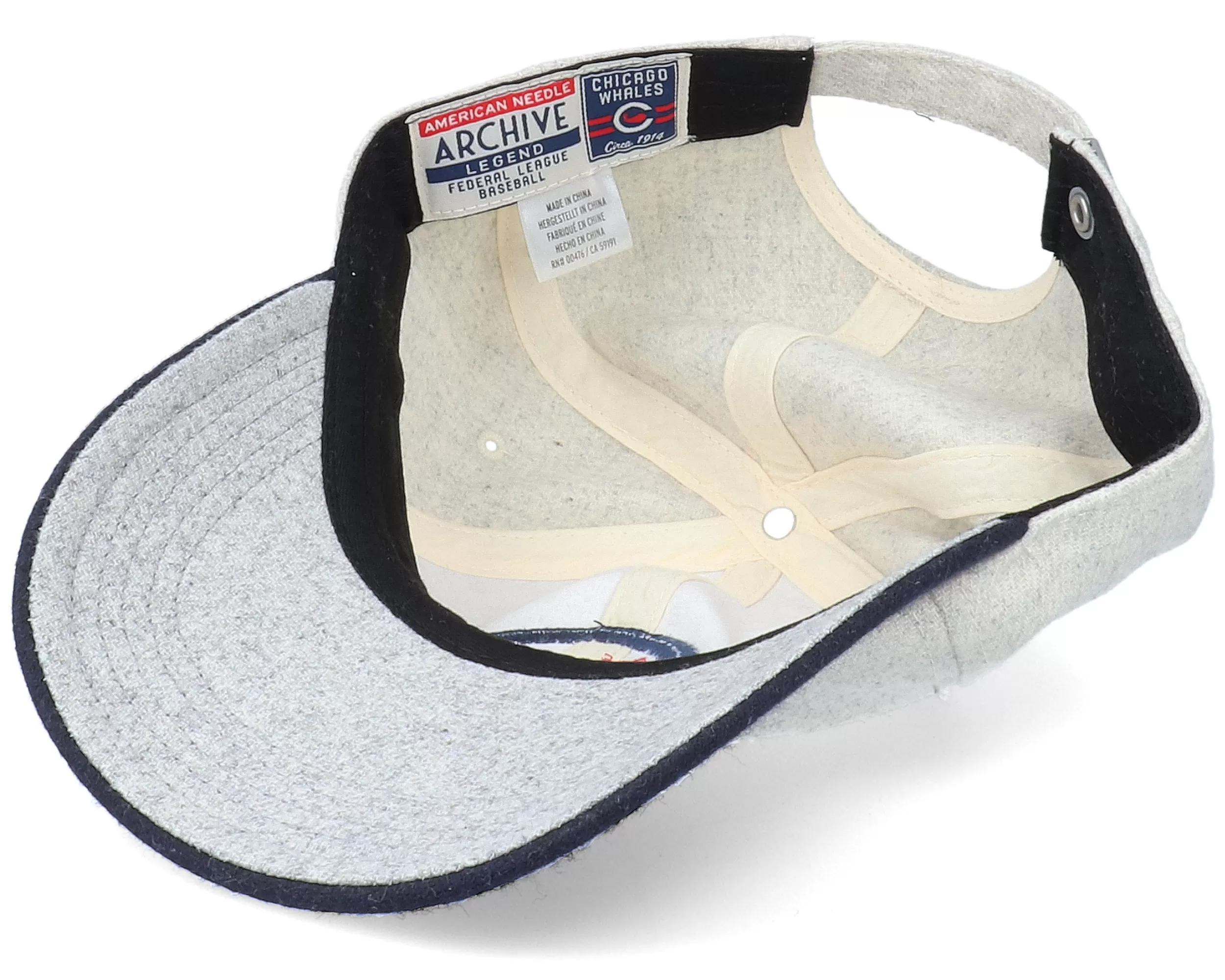 Chicago Whales Archive Legend Ivory & Navy Dad Cap - American Needle 4 Chicago Whales Archive Legend Ivory & Navy Dad Cap - American Needle - Image 4