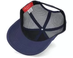 USA Twill Valin Leather Patch Navy Trucker - American Needle 10 USA Twill Valin Leather Patch Navy Trucker - American Needle -Fashion Hat Online 798698850600 5