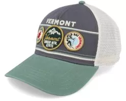 Vermont Domino Ivory/Cool Grey/Cedar Trucker - American Needle