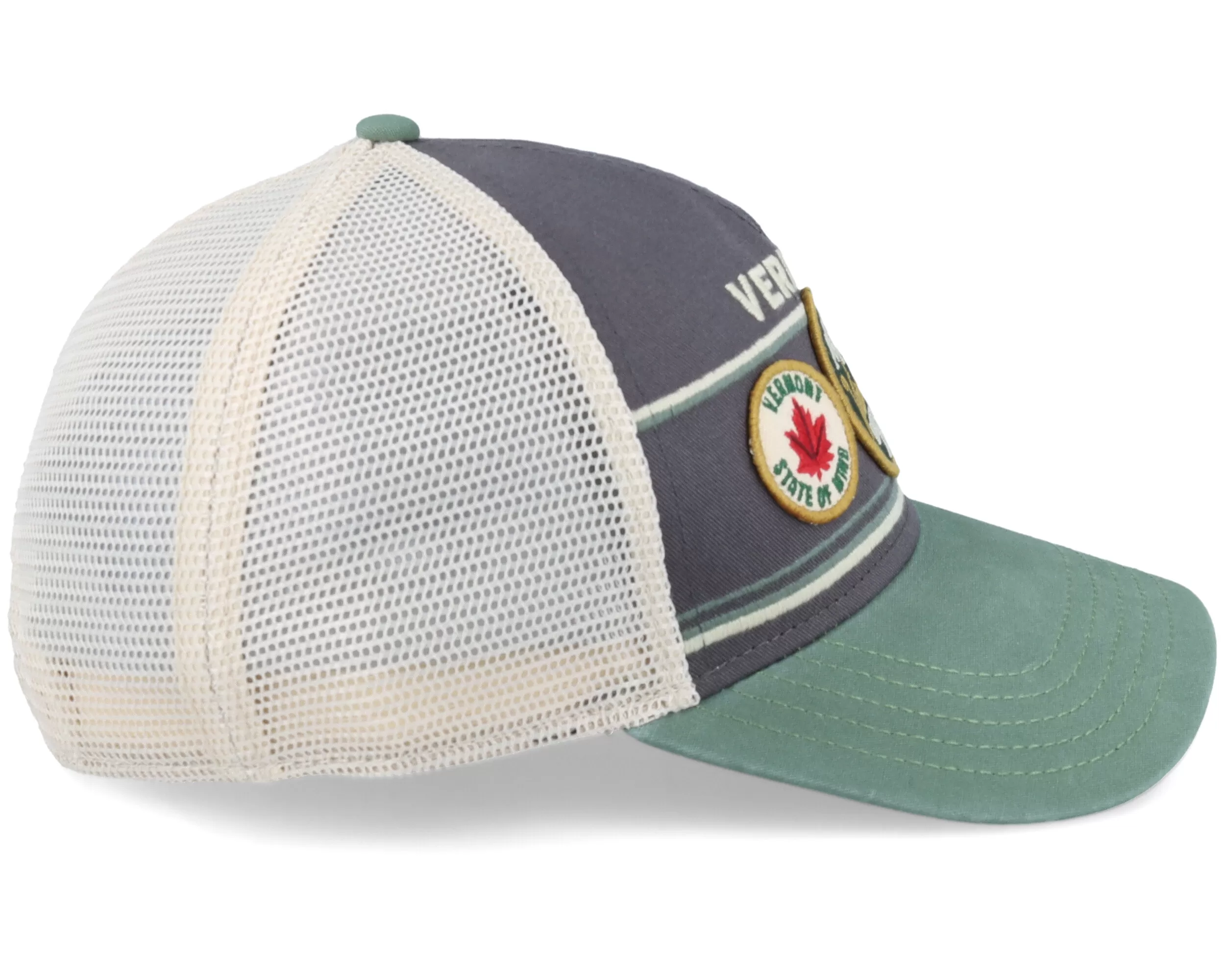 Vermont Domino Ivory/Cool Grey/Cedar Trucker - American Needle 4 Vermont Domino Ivory/Cool Grey/Cedar Trucker - American Needle - Image 4