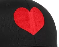 Heart Black/Red Flexfit - Iconic -Fashion Hat Online 8007 3