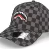 Smooth Check Cap Grey Adjustable - Sprayground