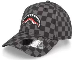 Smooth Check Cap Grey Adjustable - Sprayground