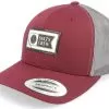 Topstitch Retro Black/Burgundy Trucker - Salty Crew