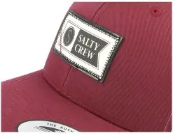Topstitch Retro Black/Burgundy Trucker - Salty Crew -Fashion Hat Online 804046295433 6