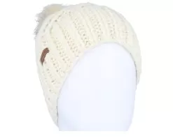 The Maizy Knit Cream Pom - Coal -Fashion Hat Online 840056921177 3