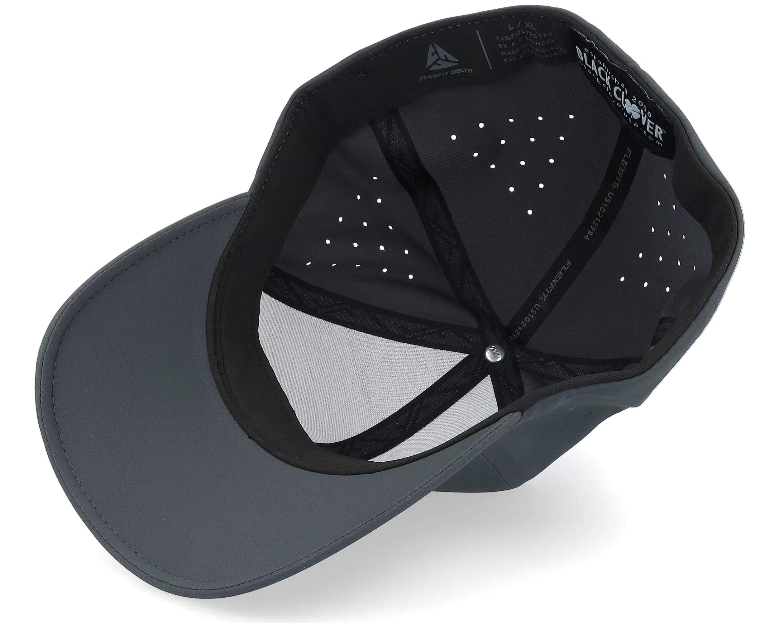 Seamless Luck 6 Charcoal/Charcoal Clover Flexfit - Black Clover 5 Seamless Luck 6 Charcoal/Charcoal Clover Flexfit - Black Clover - Image 5