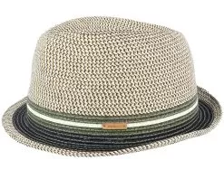 Fluoriet Hat Paper Black/Khaki Trilby - Barts