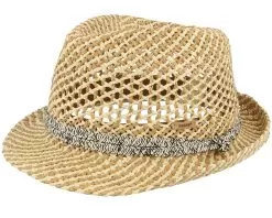 Hydrang Hat Natural Trilby Straw Hat - Barts
