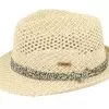 Hydrang Hat Wheat Trilby Straw Hat - Barts