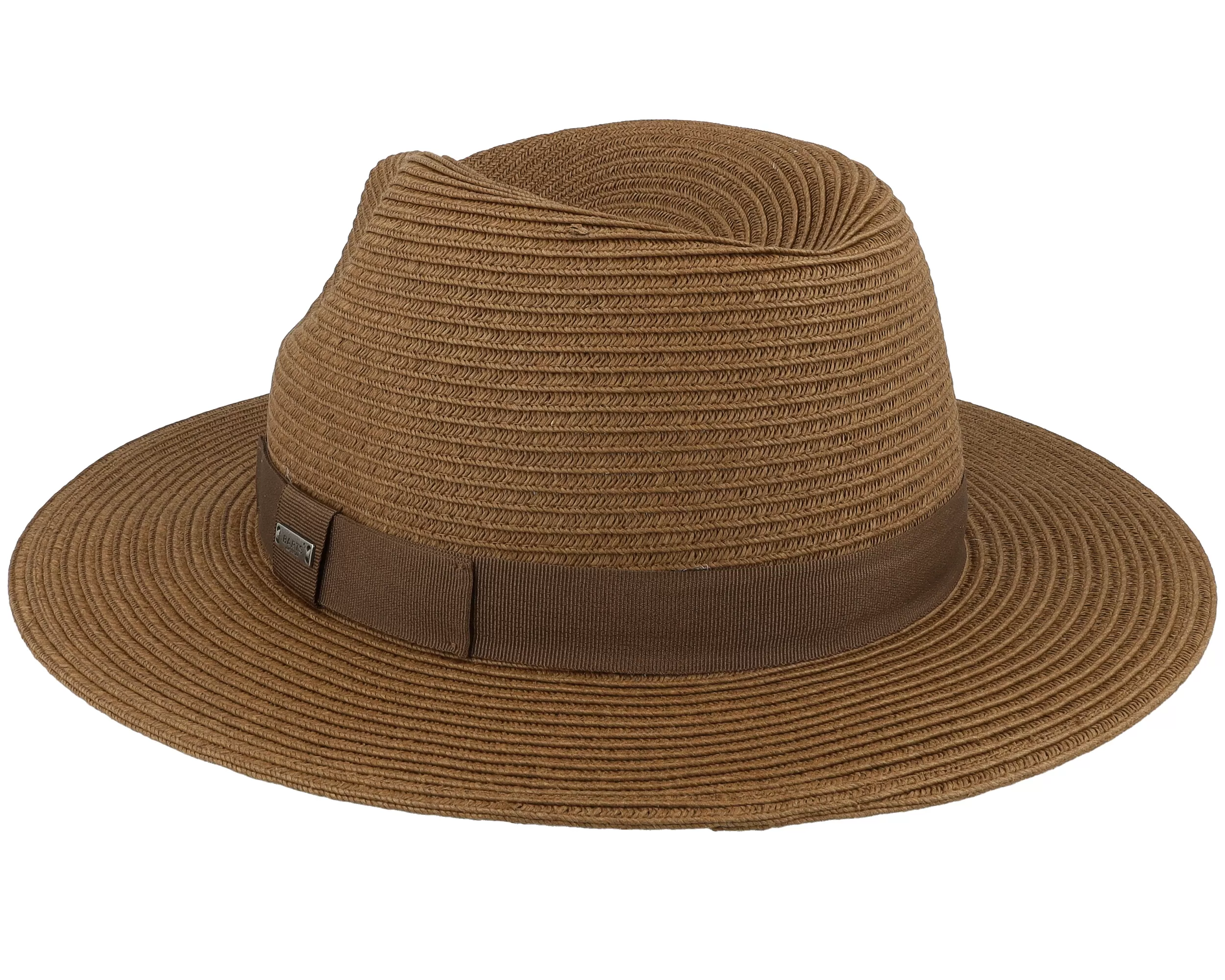Aveloz Hat Dark Brown Fedora Straw Hat - Barts 2 Aveloz Hat Dark Brown Fedora Straw Hat - Barts - Image 2