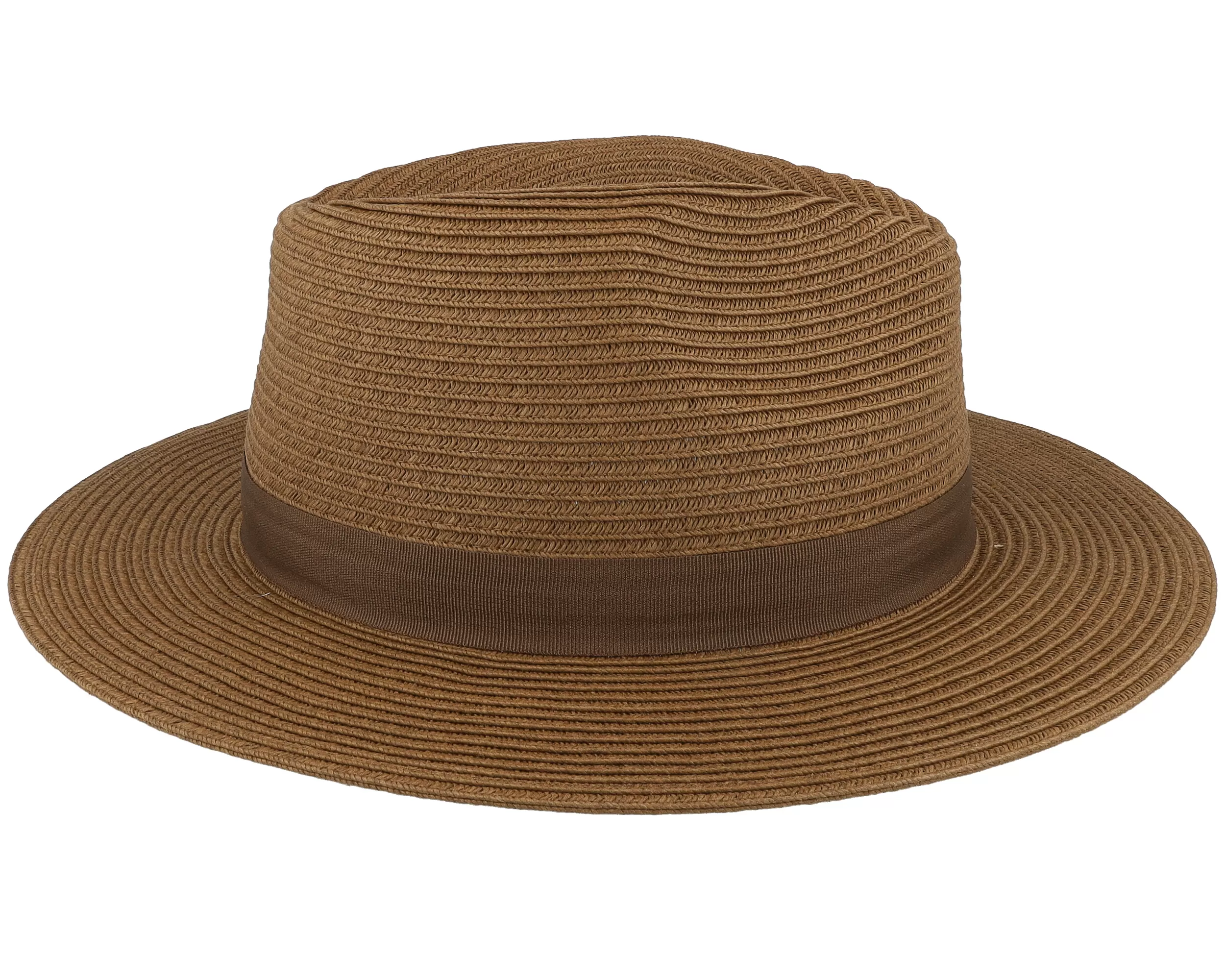 Aveloz Hat Dark Brown Fedora Straw Hat - Barts 3 Aveloz Hat Dark Brown Fedora Straw Hat - Barts - Image 3