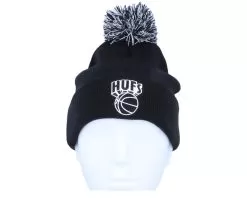 Eastern Beanie Black Pom - HUF -Fashion Hat Online 888401926224 3