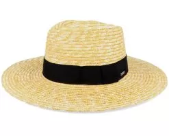 Joanna Hat Honey/Black Straw Hat - Brixton
