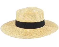 Joanna Hat Honey/Black Straw Hat - Brixton -Fashion Hat Online 888588505434 3
