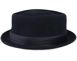 Stout Black/Black Xl Pork Pie - Brixton -Fashion Hat Online 888588519332 3