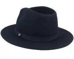 Messer Packable Black Fedora - Brixton -Fashion Hat Online 888588554043 2