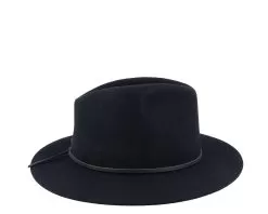 Wesley Packable 1 Black/Black Fedora - Brixton -Fashion Hat Online 888588578759 3