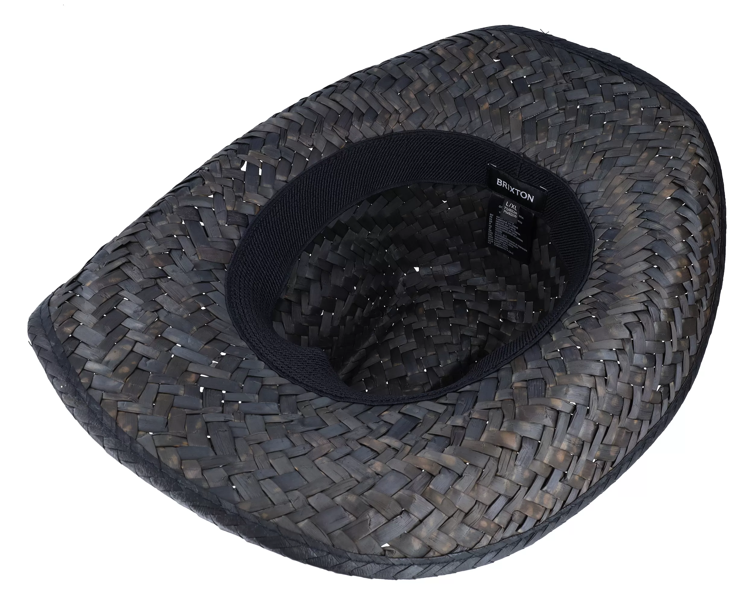 Houston Straw Cowboy Black Straw Hat - Brixton 4 Houston Straw Cowboy Black Straw Hat - Brixton - Image 4