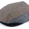 Hooligan Baggy Brown/Grey Flat Cap - Brixton