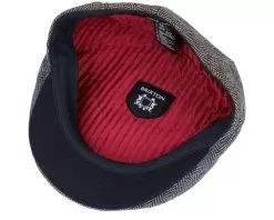 Hooligan Baggy Brown/Grey Flat Cap - Brixton 9 Hooligan Baggy Brown/Grey Flat Cap - Brixton -Fashion Hat Online 888588643402 4