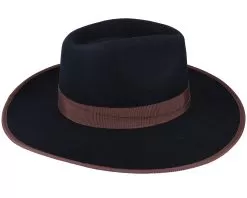 Reno Black/Brown Fedora - Brixton 6 Reno Black/Brown Fedora - Brixton -Fashion Hat Online 888588644515 3