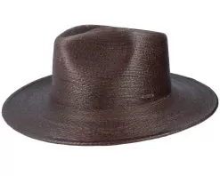 Marcos Fedora Deep Brown Straw Hat - Brixton