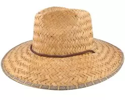 Messer Wide Brim Brown Straw Hat - Brixton