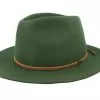 Wesley Packable Moss Fedora - Brixton