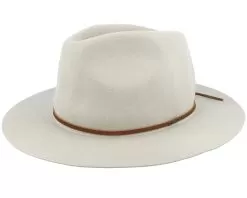 Wesley Packable Mineral Grey Fedora - Brixton