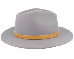 Messer Grey/Light Brown Fedora - Brixton -Fashion Hat Online 888588795347 3