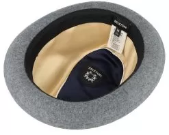 Gain Dark Heather Grey Fedora - Brixton -Fashion Hat Online 888588795545 4