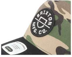 Crest C Camo Surplus/Black Adjustable - Brixton -Fashion Hat Online 888588797006 6