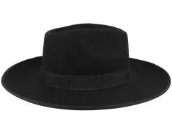 Reno Black/Black Fedora - Brixton -Fashion Hat Online 888588797365 3