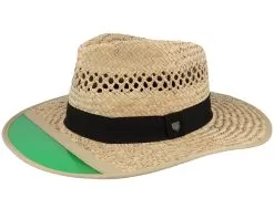 Hunter Fedora Tan Straw Hat - Brixton