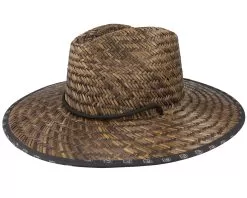 Messer Sun Hat Dark Earth/Geo Micro Straw Hat - Brixton