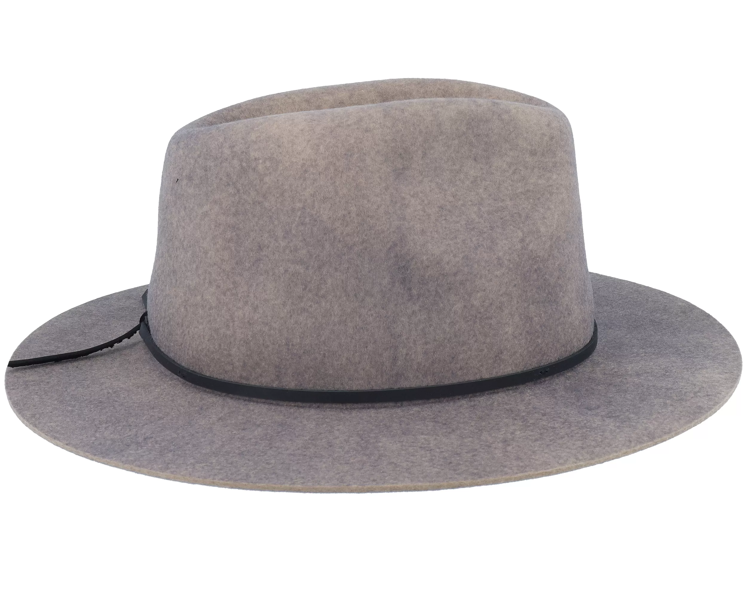Wesley Grey Worn Wash Fedora - Brixton 3 Wesley Grey Worn Wash Fedora - Brixton - Image 3